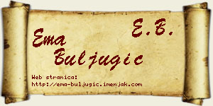Ema Buljugić vizit kartica